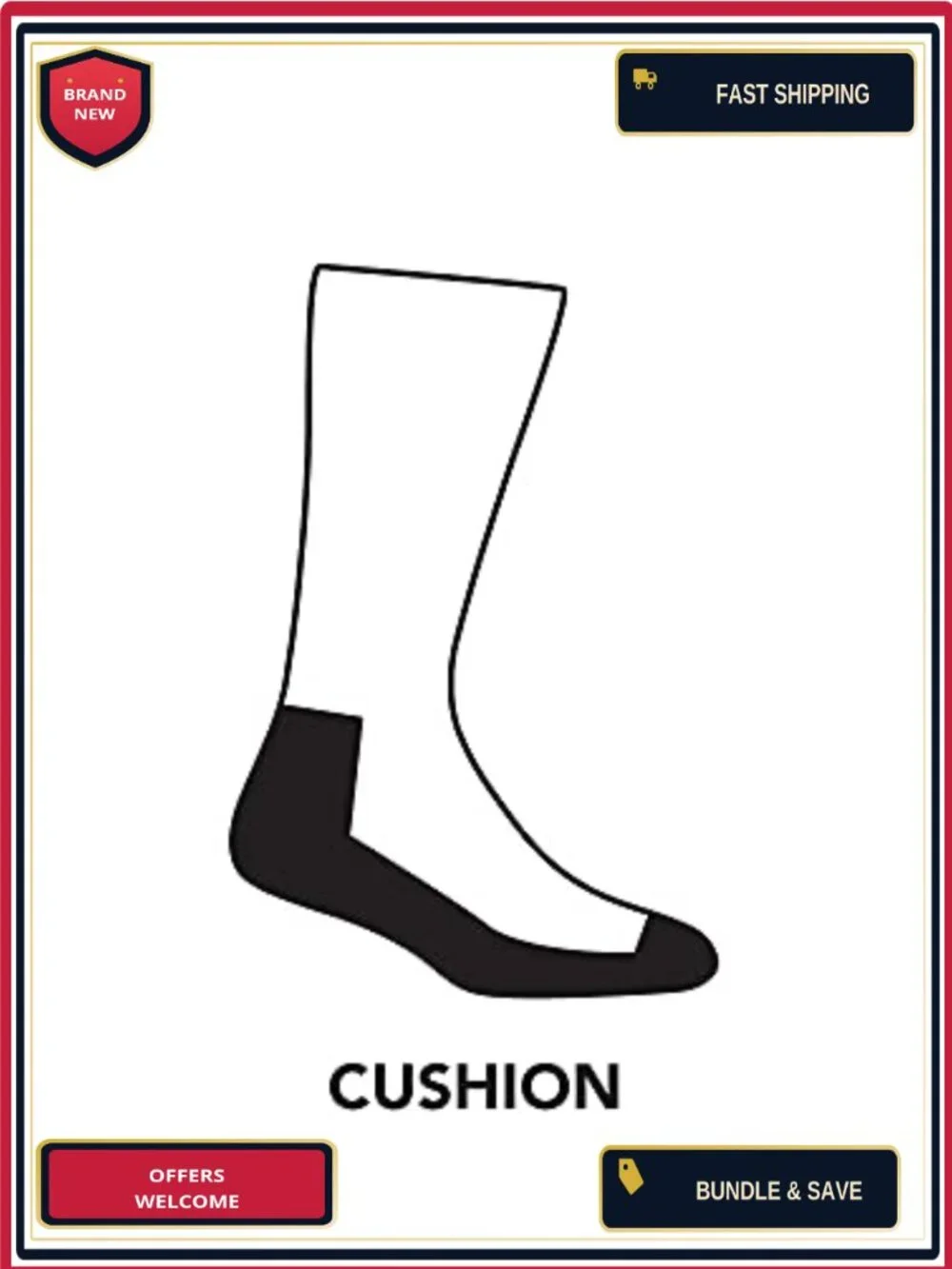 Men's Wool Hiking Socks - Lightweight Crew, Made in USA